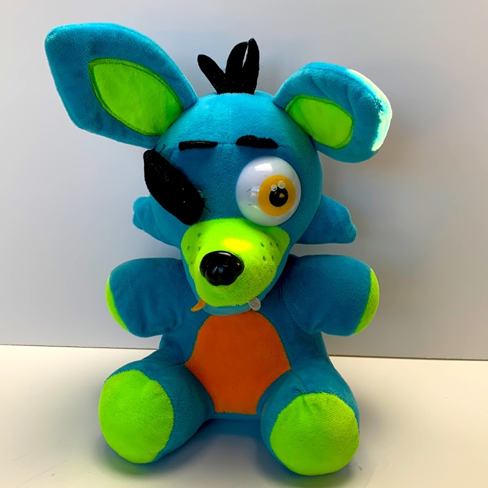 Five Nights at Freddy's Neon Foxy Fox Plush Stuffed Animal Toy 12”